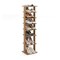 Natural 7-Tier Shoe Tower MDF Vertical Storage Rack for Shoes & Home Organization